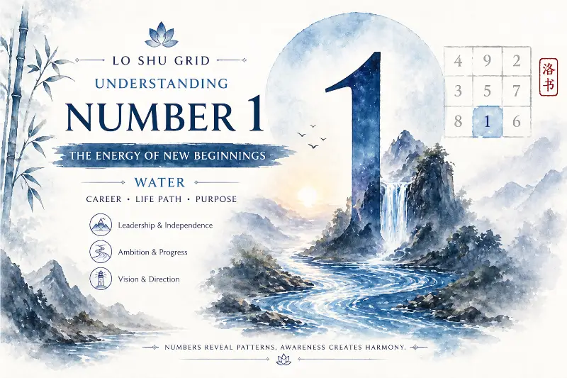 number 1 in loshu grid meaning