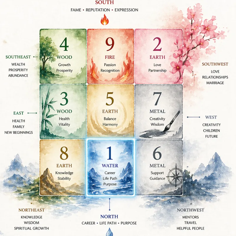 number 1 in loshu grid