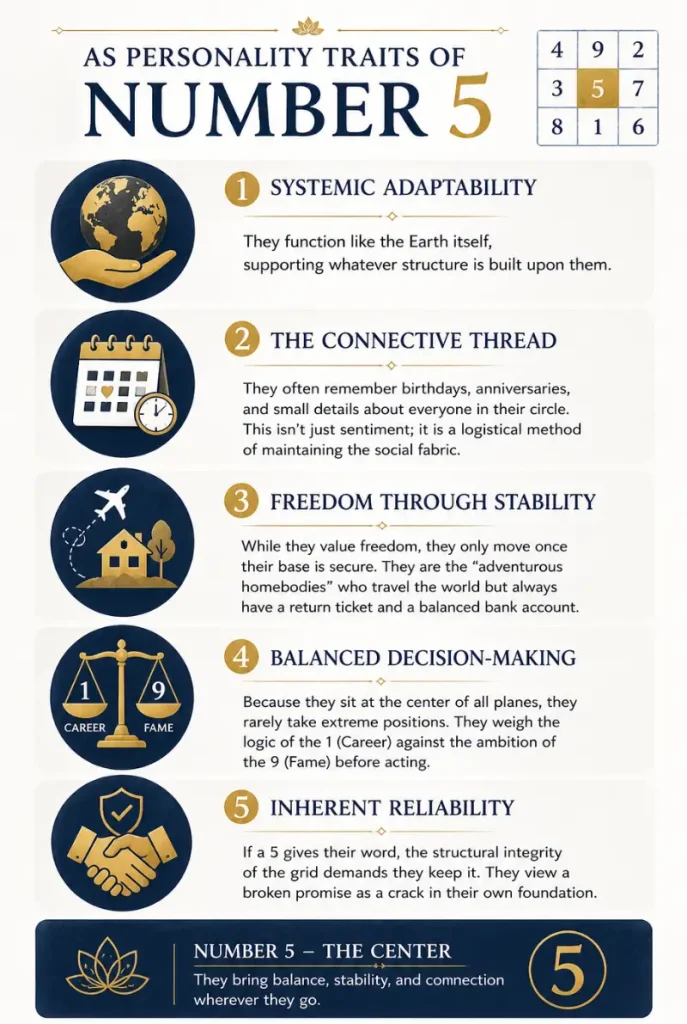 personality traits of number 5 people