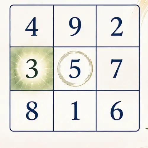 number 3 location in lo shu grid frame work