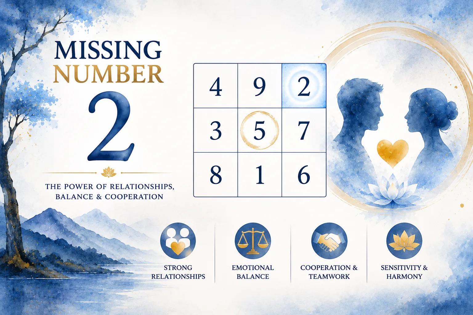 missing number 2 in lo shu grid
