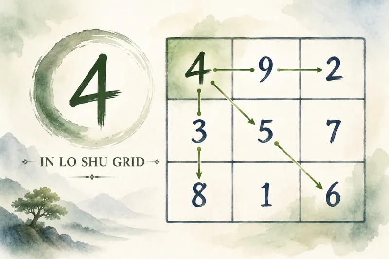 number 4 meaning in lo shu grid