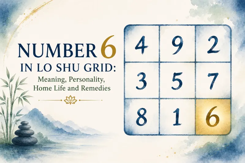 number 6 meaning in lo shu grid